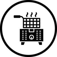 Deep Fryer Icon Design Illustration vector