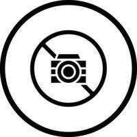 No Camera Icon Design Illustration vector