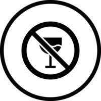 Alcohol Prohibition Icon Design Illustration vector