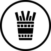 French Fries Icon Design Illustration vector