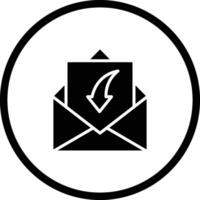 Receive Mail Icon Design Illustration vector