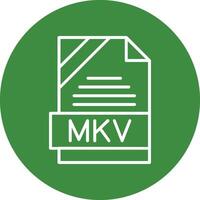 MKV Icon Design vector