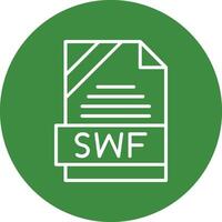 SWF Icon Design vector