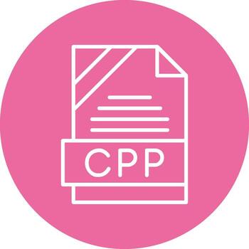 cpp icono diseño vector