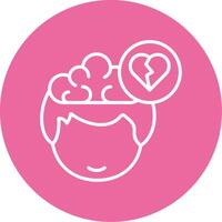 Heartbreak Icon Design Symbol vector