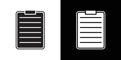 Assignment icon flat thin line illustration vector
