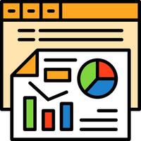 Data analysis Icon Design Symbol vector