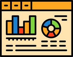 Mobile app analytics Icon Design Symbol vector