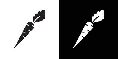 Carrot icon flat thin line illustration vector