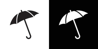 Umbrella icon flat thin line illustration vector