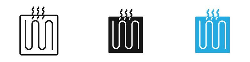 Underfloor heating icon illustration vector