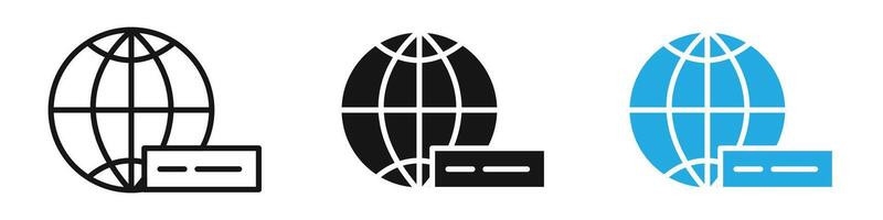 Web server icon illustration vector