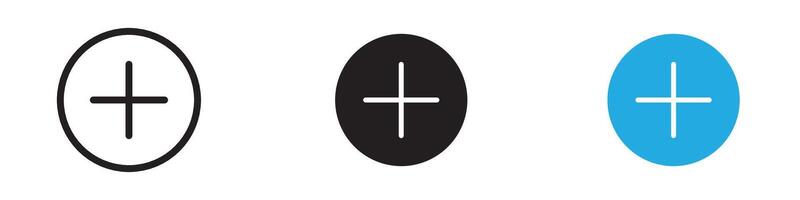 Add icon thin line illustration vector