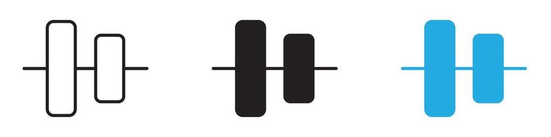 Align center icon thin line illustration vector