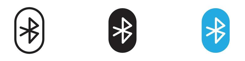 Bluetooth Icon thin line illustration vector