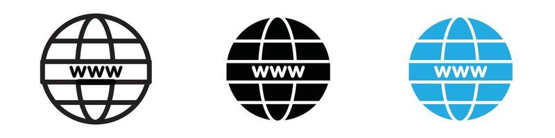 Browser icon thin line illustration vector