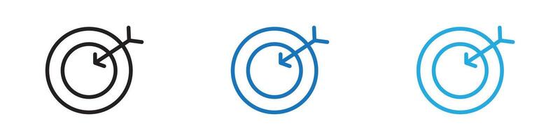 Bulls eye pointer icon thin line illustration vector