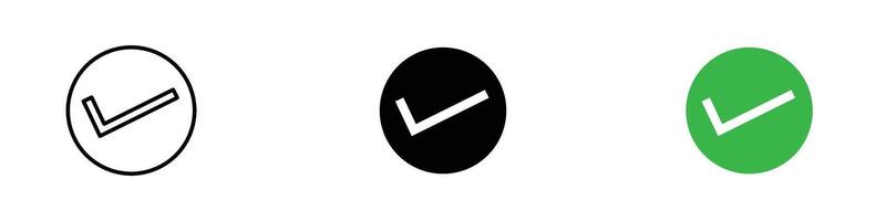 Checkbox icon thin line illustration vector