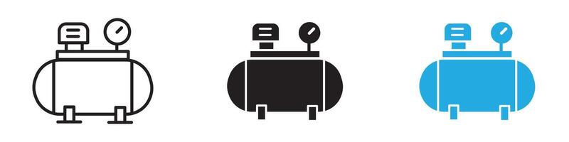 Compressor icon thin line illustration vector