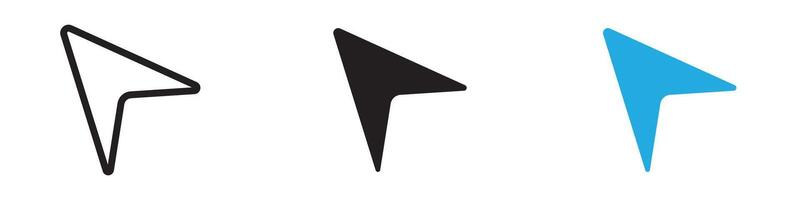 Cursor icon thin line illustration vector