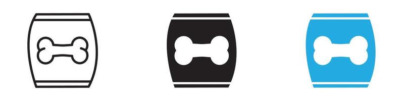 Dog food icon thin line illustration vector