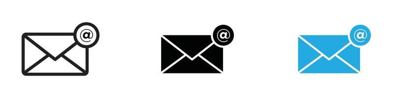 Email icon thin line illustration vector
