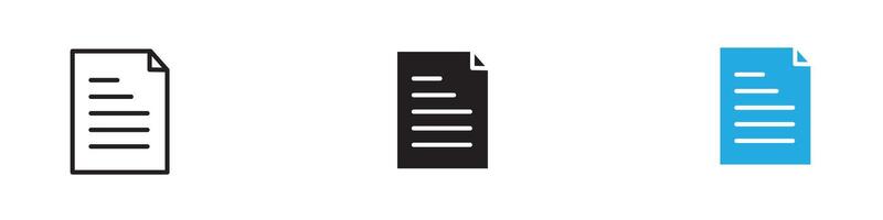 File icon thin line illustration vector