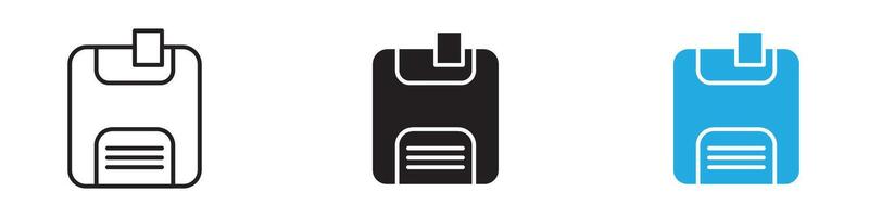 Floppy disk icon thin line illustration vector