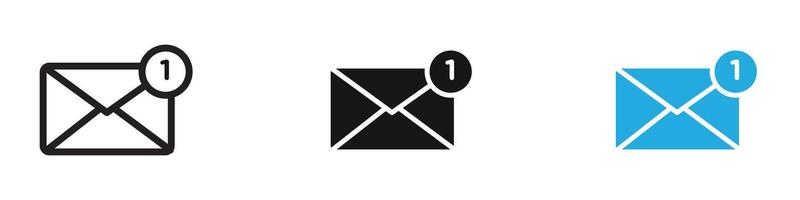 Inbox icon thin line illustration vector