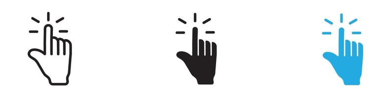 Interactive icon thin line illustration vector