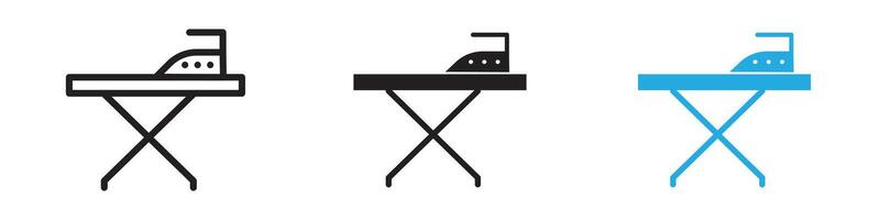 Ironing board icon thin line illustration vector