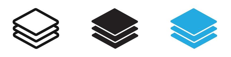 Layers icon thin line illustration vector