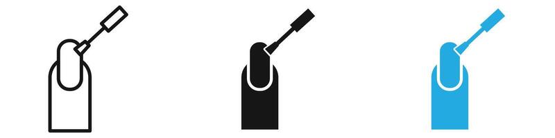 Manicure icon thin line illustration vector