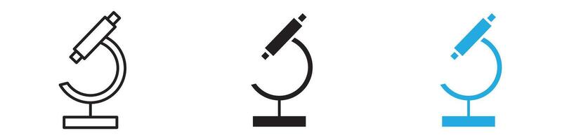 Microscope Icon thin line illustration vector