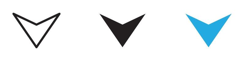 Navigation pin icon thin line illustration vector