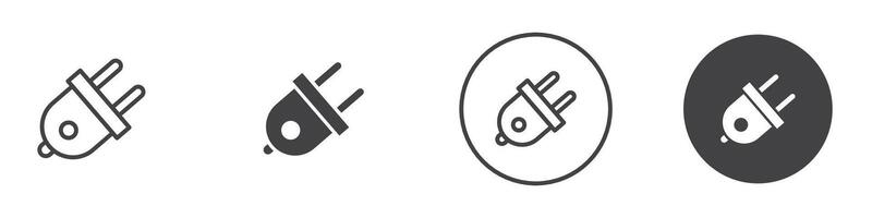 Plugin icon thin line illustration vector