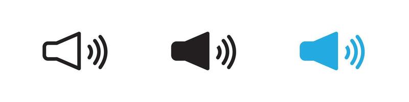 Speaker Icon thin line illustration vector