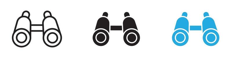 Telescope Icon thin line illustration vector