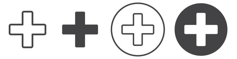 Add icon thin line illustration vector