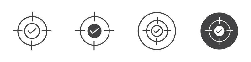 Accuracy icon thin line illustration vector