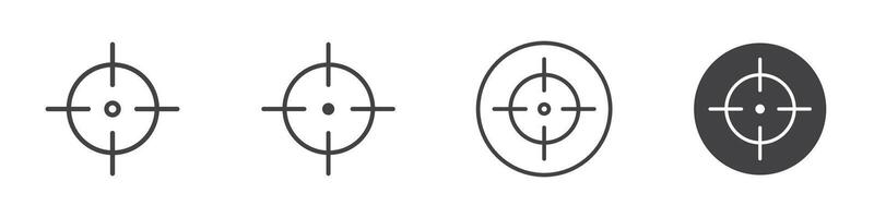 Aim icon thin line illustration vector