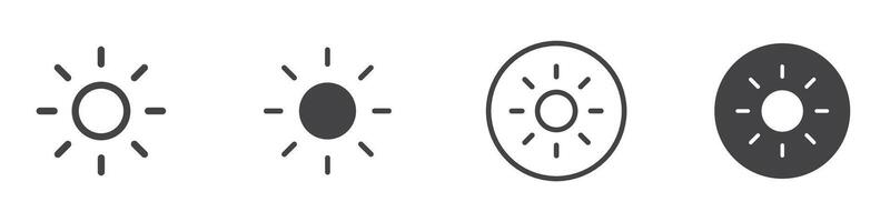 Brightness icon thin line illustration vector