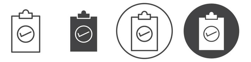 Check list icon thin line illustration vector