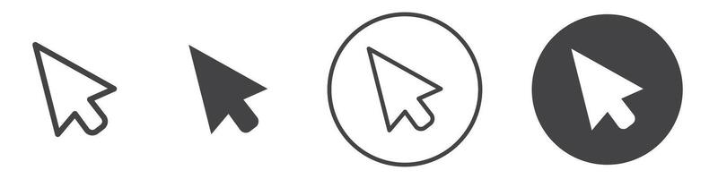 Cursor icon thin line illustration vector