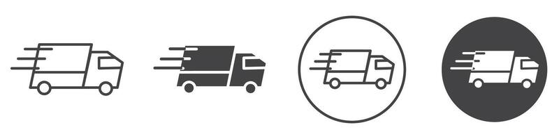 Express Delivery icon thin line illustration vector