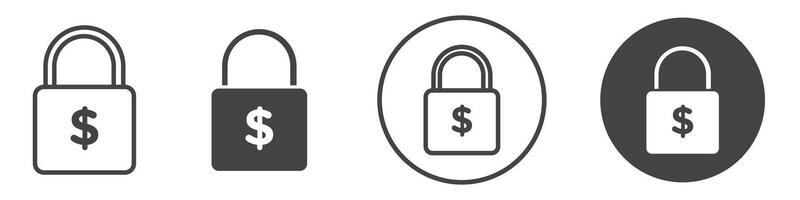 Fixed price icon thin line illustration vector