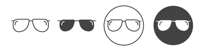Glasses icon thin line illustration vector