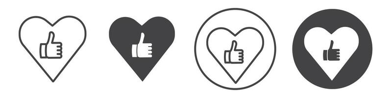 Good health icon thin line illustration vector