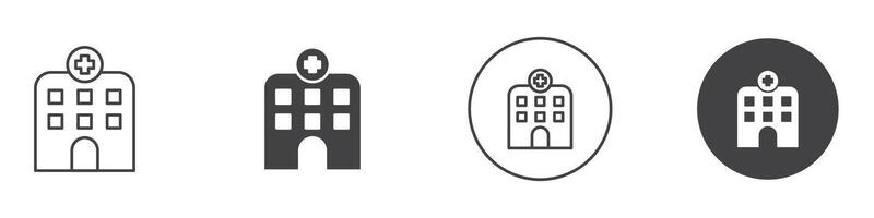 Hospital Icon thin line illustration vector