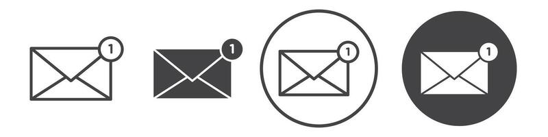 Inbox icon thin line illustration vector